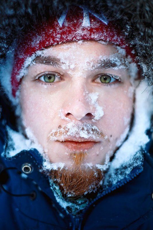 Зима, Потрет, Холод photo preview