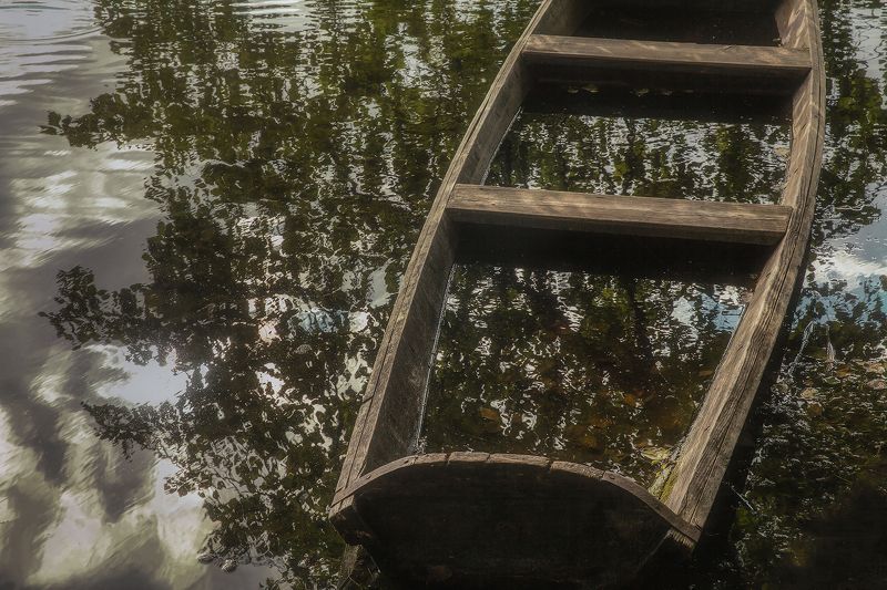 россия, природа россии, природа, вода, река, дон, воронеж Лодка на Донуphoto preview