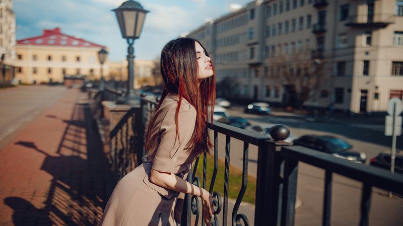 портрет, уличная съемка, натуральный свет, outdoor, street sassion, natural light Валерия 2021photo preview