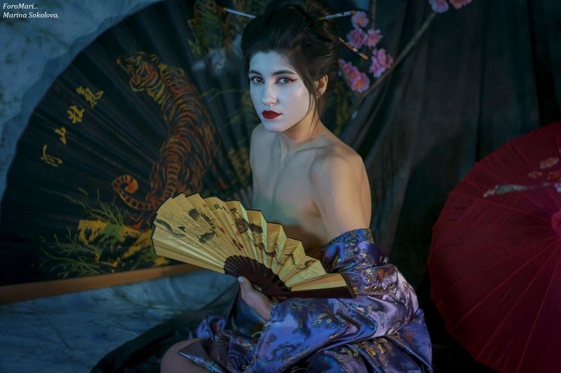 ню,девушка,красота,образ, Гейша...photo preview