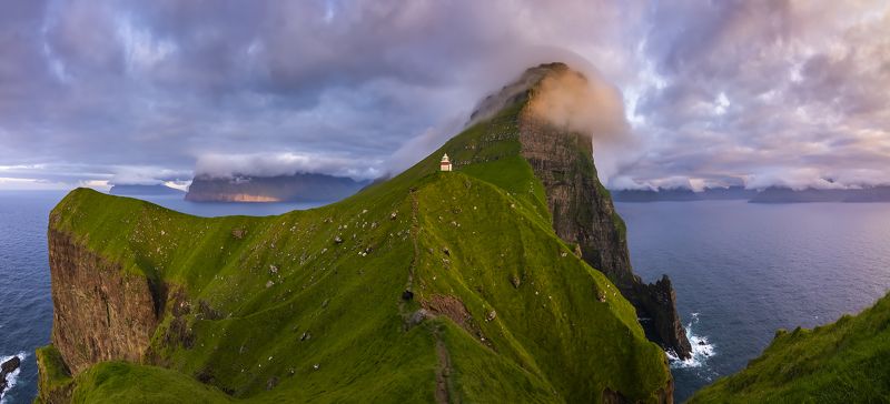 фареры, закат, остров, Кальсойphoto preview