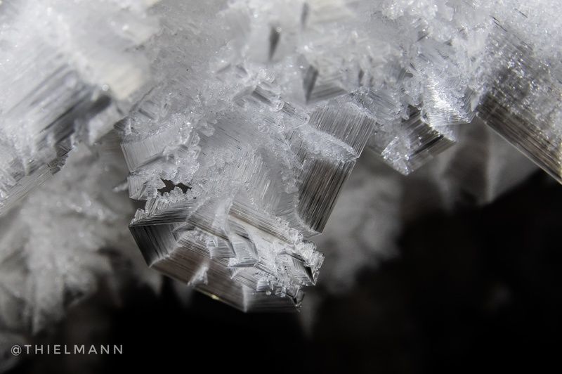 cave crystal ice rose macro speleo Ice cave crystalphoto preview