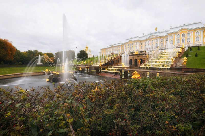 осень, санкт-петербург,петергоф, архитектура, пейзаж Осень в Петергофеphoto preview