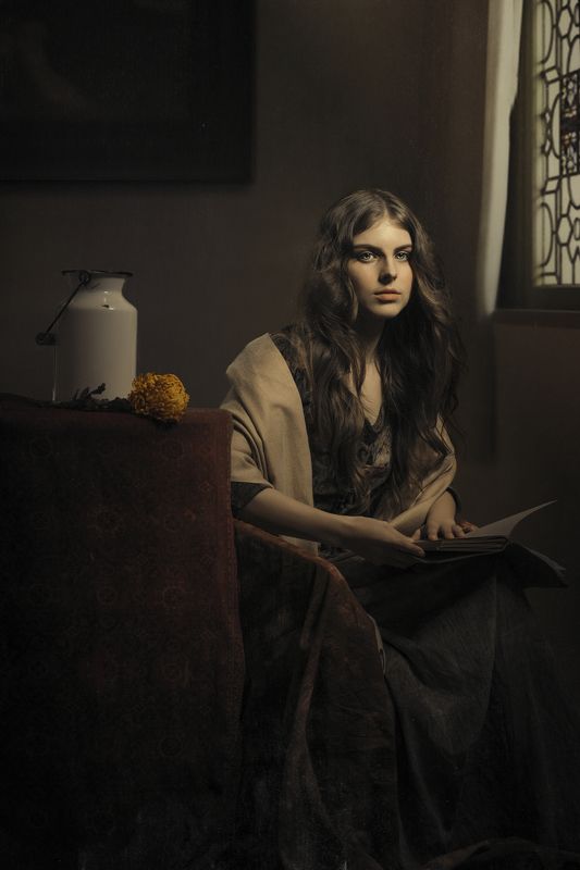 Girl next to windowphoto preview