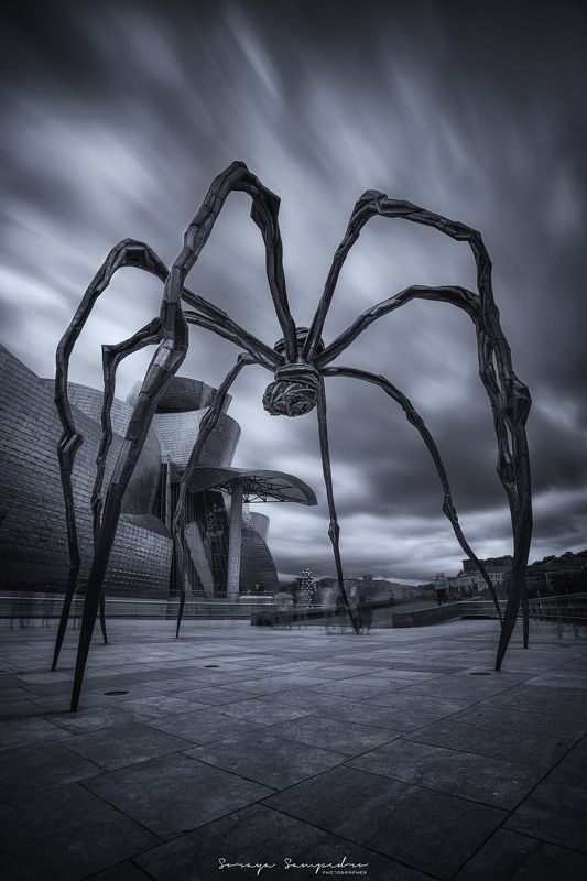 #sculpture #bw #arquitecture #darkmood #spider MAMAphoto preview