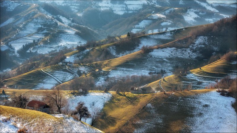 Hills, Nature, Romania, Transilvania, Travel Farming on the hillsphoto preview