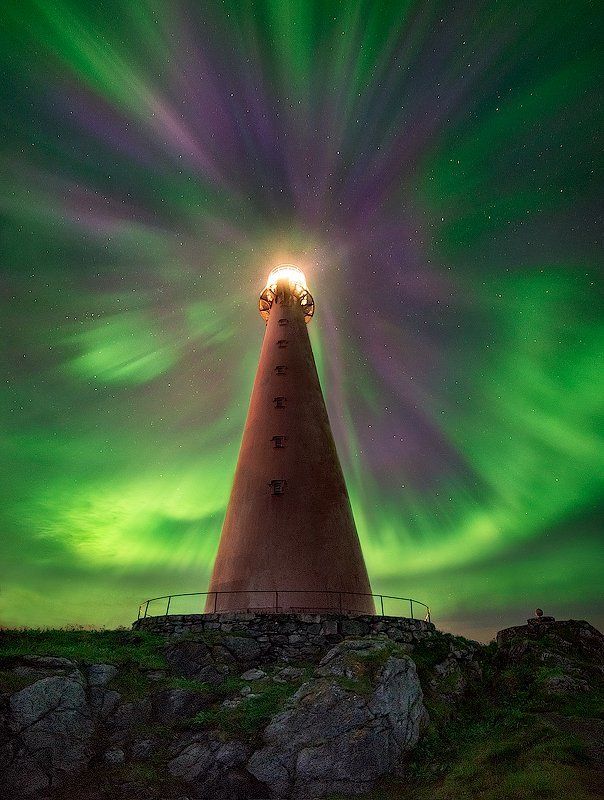 анденес, норвегия, север, северное сияние Небесная буряphoto preview