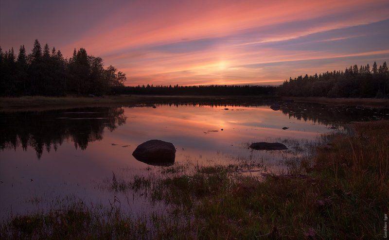 Закат в заливеphoto preview