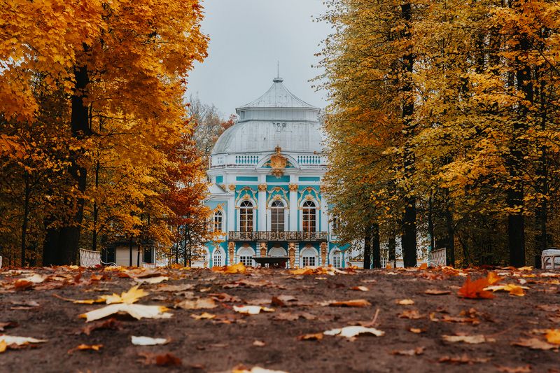 пушкин, царское село, осень, эрмитаж Павильон Эрмитаж. Царское селоphoto preview