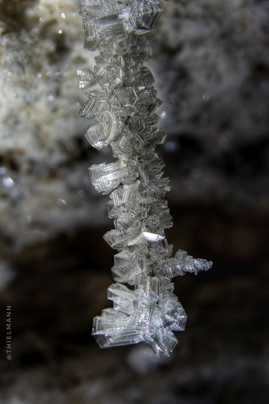cave crystal ice rose macro speleo Ice cave crystalphoto preview
