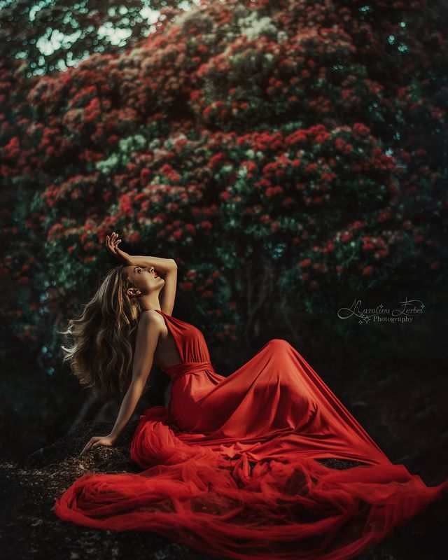 light, dress, makeup, magic, fine art, художественная фотография, red Passionphoto preview