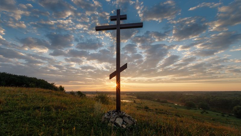 пейзаж Поклонный крестphoto preview