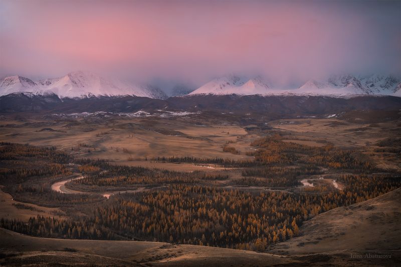 алтай, рассвет, горы, чуя, северо-чуйский хребет, осень Утро в Курайской степиphoto preview