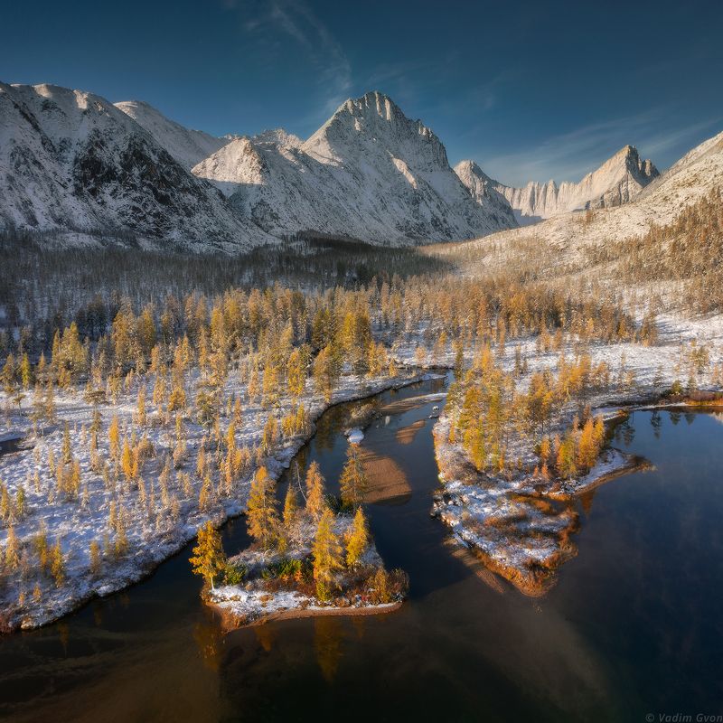 озероджекалондона, озероневидимка, магадан, колыма Встреча зимы и осениphoto preview