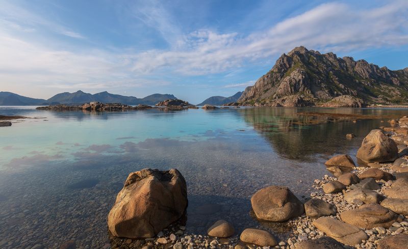 лофотены, хеннингсвер, норвегия, горы, озеро, камни, вода, облака, Лофотенские острова. Хеннингсвер. Норвегия.photo preview