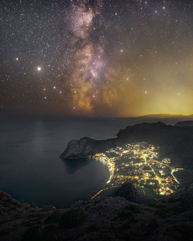 звезды, крым, юбк, новый свет, осень, астро, ночь, milky way, млечный путь, капчик, сокол, черное море Свет Нового Светаphoto preview