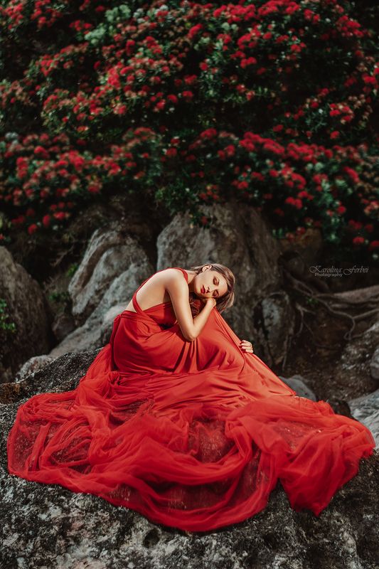 light, dress, makeup, magic, fine art, художественная фотография, red Pohutukawa dreams 2photo preview