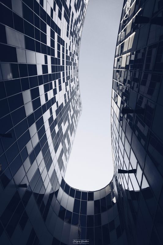 architecture, dark, line, abstarct, city, urban, facade, modern, Moscow, Russia Тетрисphoto preview