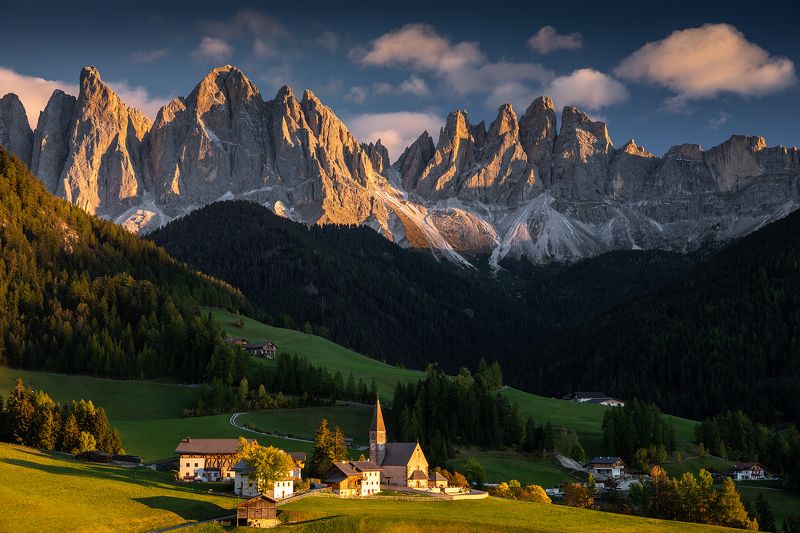 mountains, autumn, dolomites, italy Evening in the Mountainsphoto preview