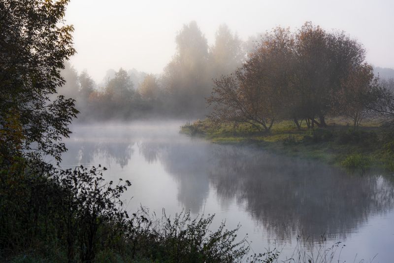 клязьма, утро, осень, туман Утро туманное....photo preview