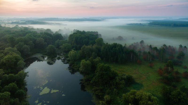 пейзаж В краю тумановphoto preview