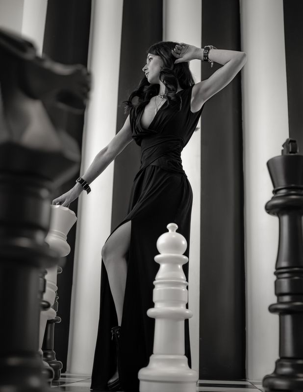 девушка  , портрет , чб Еленаphoto preview