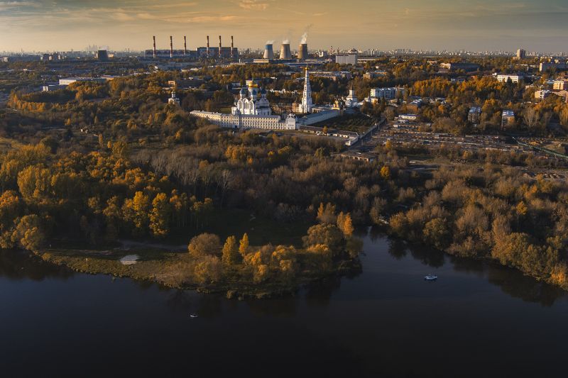 осень,закат,природа,монастырь ***photo preview