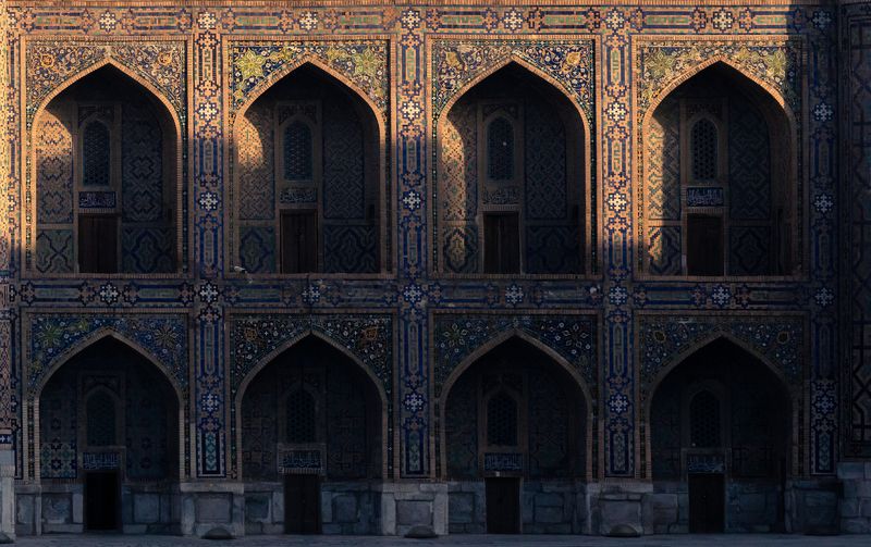 asia, orient, oriental, middle asia, uzbekistan, Samarquand, Tilla-Kari Madrasah, Samarquand, Madrasah, ancient, city, town, architecture Samarquand, Tilla-Kari Madrasahphoto preview