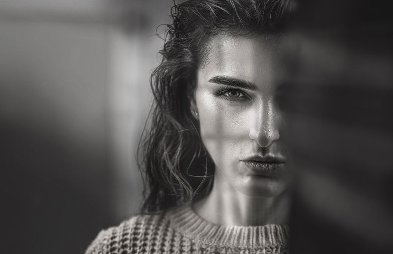 девушка , портрет , чб, Янаphoto preview