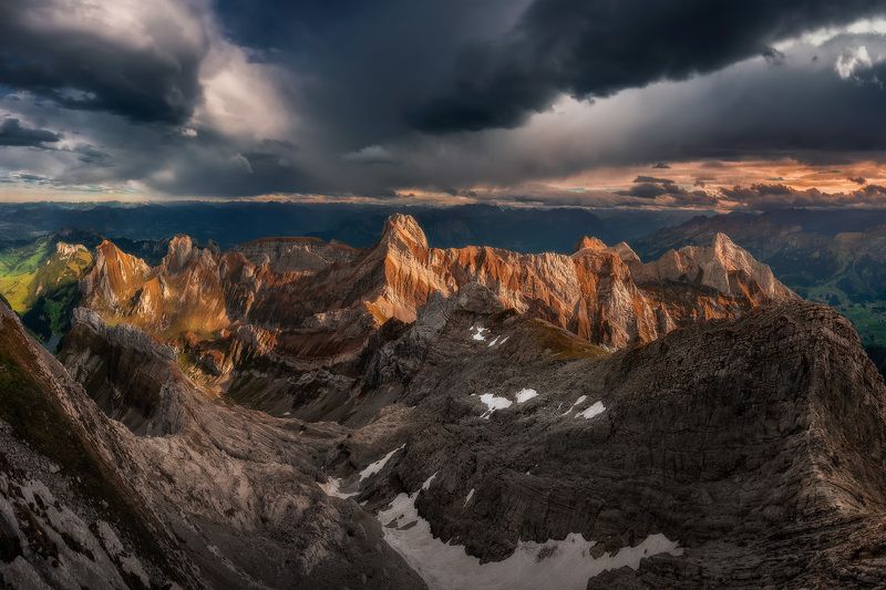 swiss, switzerland, alps, mountains, europe, clouds, sunset, amazing, landscape, mountain, colours, contrast, glow, alps, swiss alps, Swiss Alps IIIphoto preview