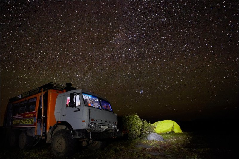 Камчатская ночь и Камаз.photo preview