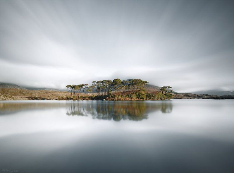 Co.Galway, Connemara, Derryclare Lough, Ireland, Long exposure, Morning, Mountains, Reflection, Trees Derryclare Loughphoto preview