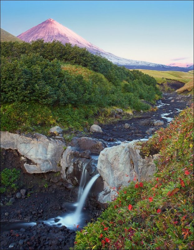 Рассвет под Ключевской.photo preview