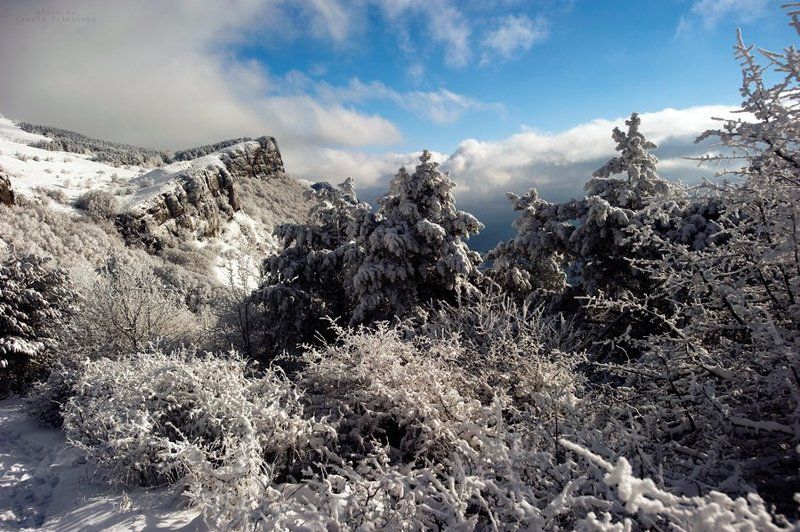 Гора, Демерджи, Зима, Крым, Крым гора Демерджи поход зима ян, Лепота, Небо, Поход, Снег, Солнце, Тропинка, Январь Зима в горахphoto preview