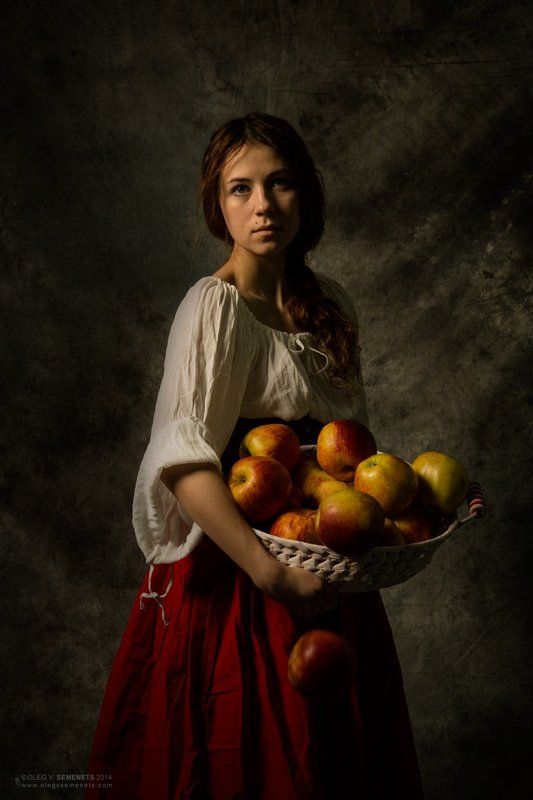 Girl drops the applephoto preview