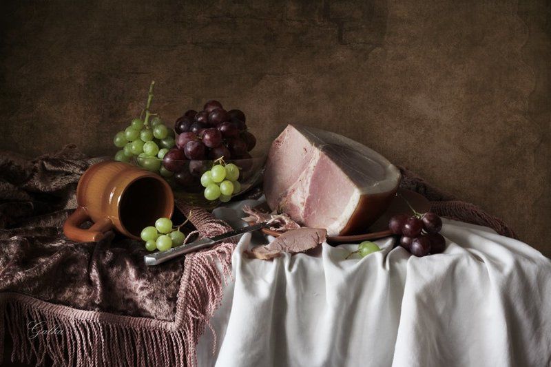 Натюрморт с мясом фото превью