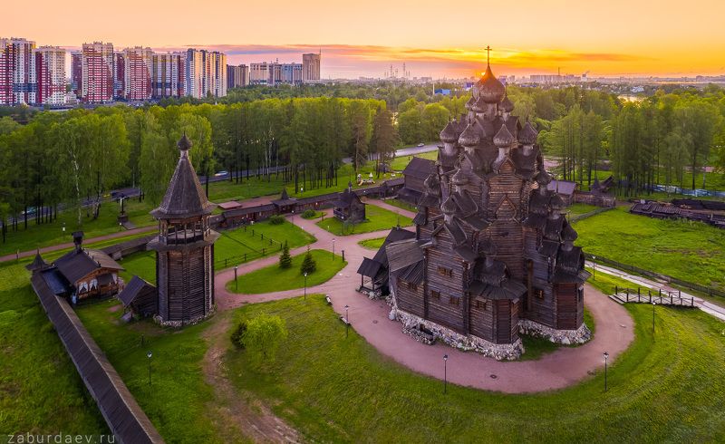 россия, петербург, ленинградская область, вечер, закат, лето Усадьба Богословкаphoto preview