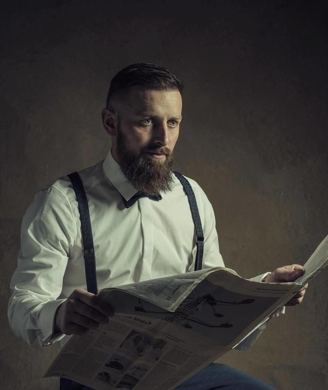 men, friends, photo, inside, portrait, beard portrait of a man with a beard photo preview