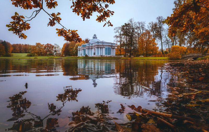 пушкин, осень, царское село Пасмурное утроphoto preview