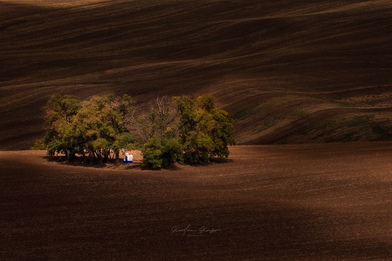 #landscape #morava #autumn #fall #haida #canon #chapel The chapel of St. Barbaraphoto preview