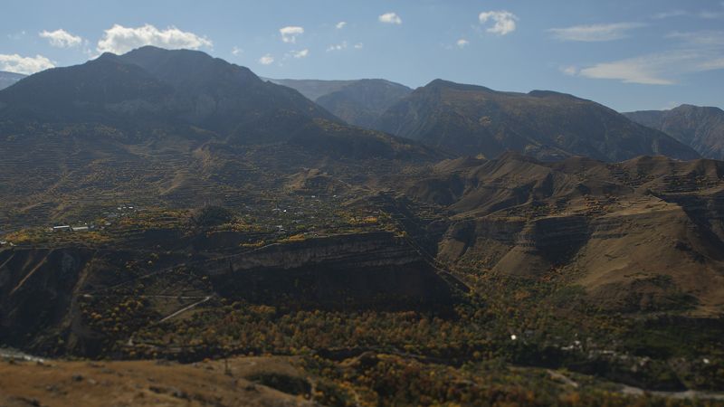пейзаж, горы, Дагестан, tilt-shift, landscape, mountains Mountain Stepsphoto preview