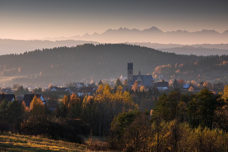 mountains, autumn, poland, sunrise Morning in the Mountainsphoto preview
