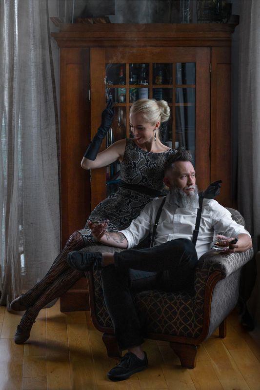 couple vintage retro photo preview