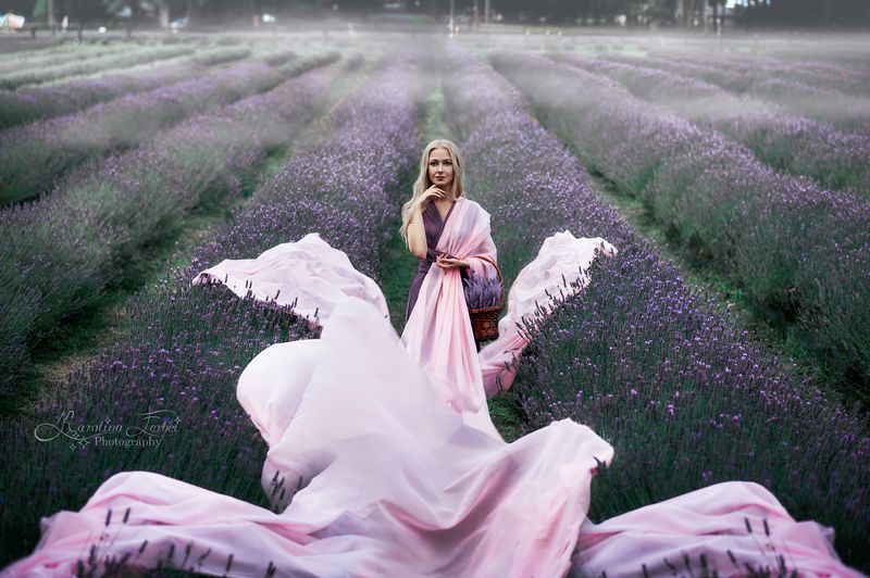 dress, makeup, magic, fine art, художественная фотография, lavender, purple, pink, blonde, лаванда Lavender Dreams 2photo preview