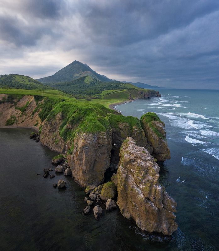 сахалин, бухта тихая, хребет жданко Сахалин. Бухта Тихая.photo preview