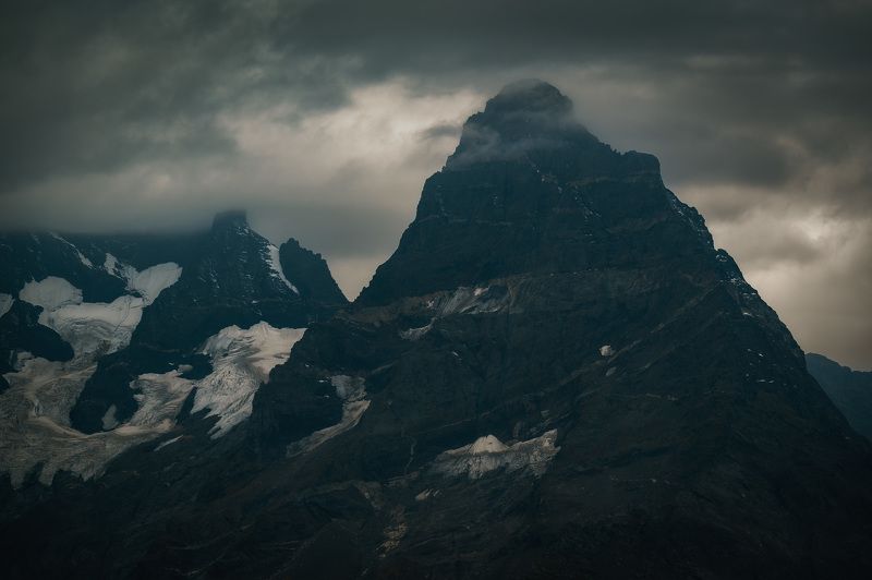 peak landscape mountains autumn nature caucasus range Домбай.photo preview