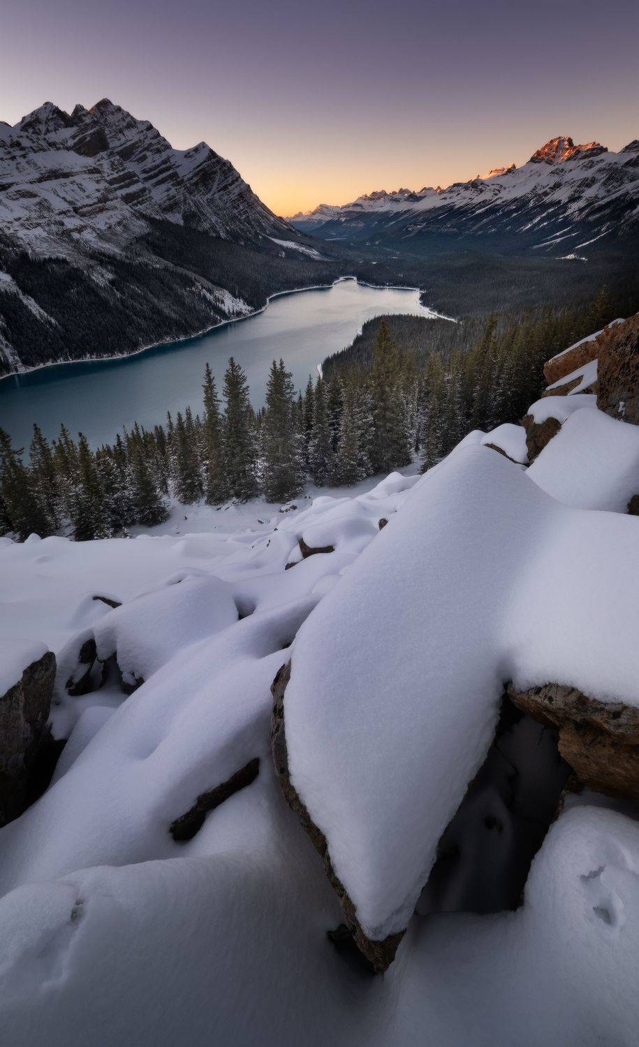 СНЕЖНАЯ ЛАПА. Автор: Evgeny Chertov peyto, sunset, canada, Evgeny Chertov