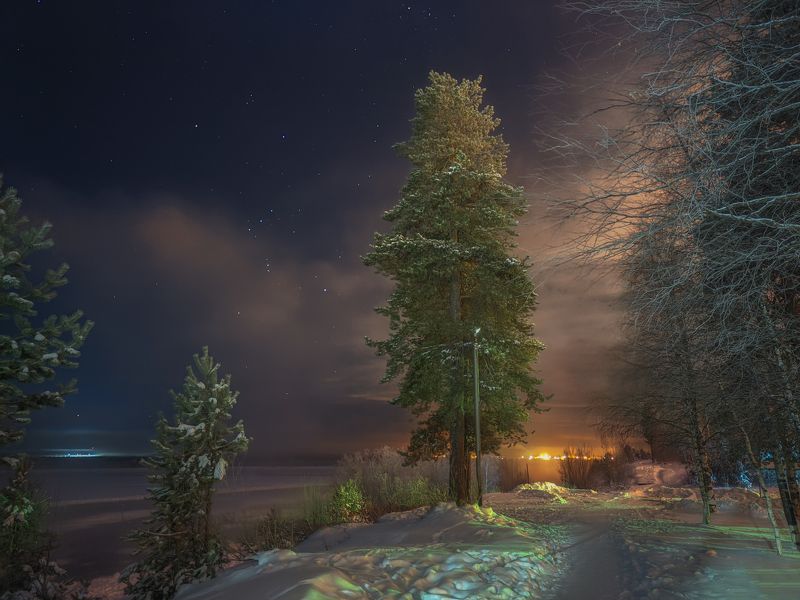 печора, ночь, север Ночь набережнойphoto preview