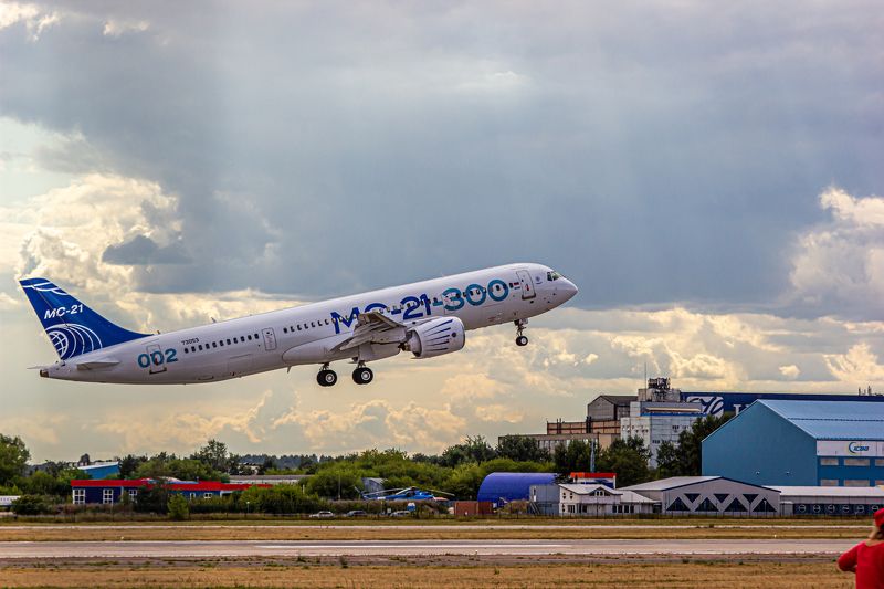 самолет, облака, истребитель, МС-21, скорость, истребители, вооружение, россия, ВВС, самолеты, гром, авиация photo preview