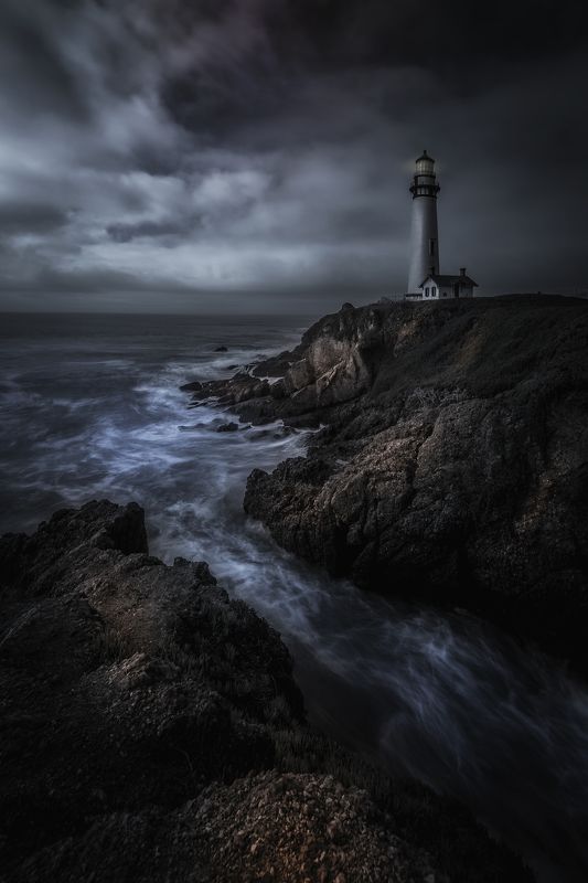 пейзаж, маяк, морской пейзаж, landscape, seascape, lighthouse,  pigeon point lighthouse, Pigeon Point Lighthousephoto preview